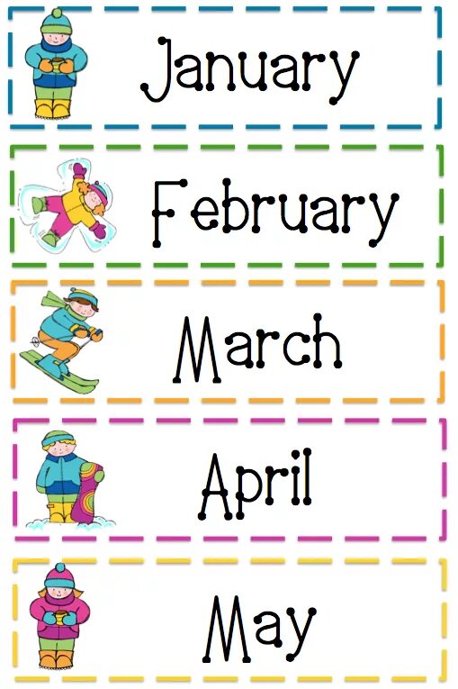 Months of the year for kids. Месяца Worksheets. Months of the year карточка. Months Cards for Kids.