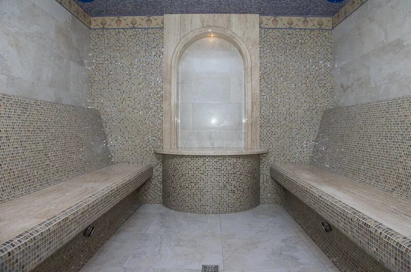 анатомический лежак в хаммам. лежак для хамама forma 850х1040x1000мм. анатомический лежак в хамам. панели для хамама wedi. отделка хамама мозаикой.