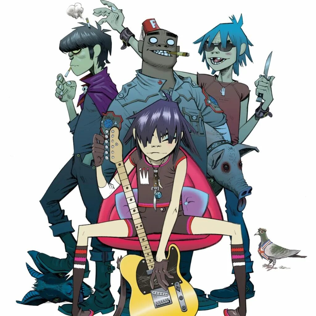 Гориллаз группа. Гориллаз группа. Группа gorillaz создатели. Группа gorillaz нудл 2001. Группа gorillaz персонажи.