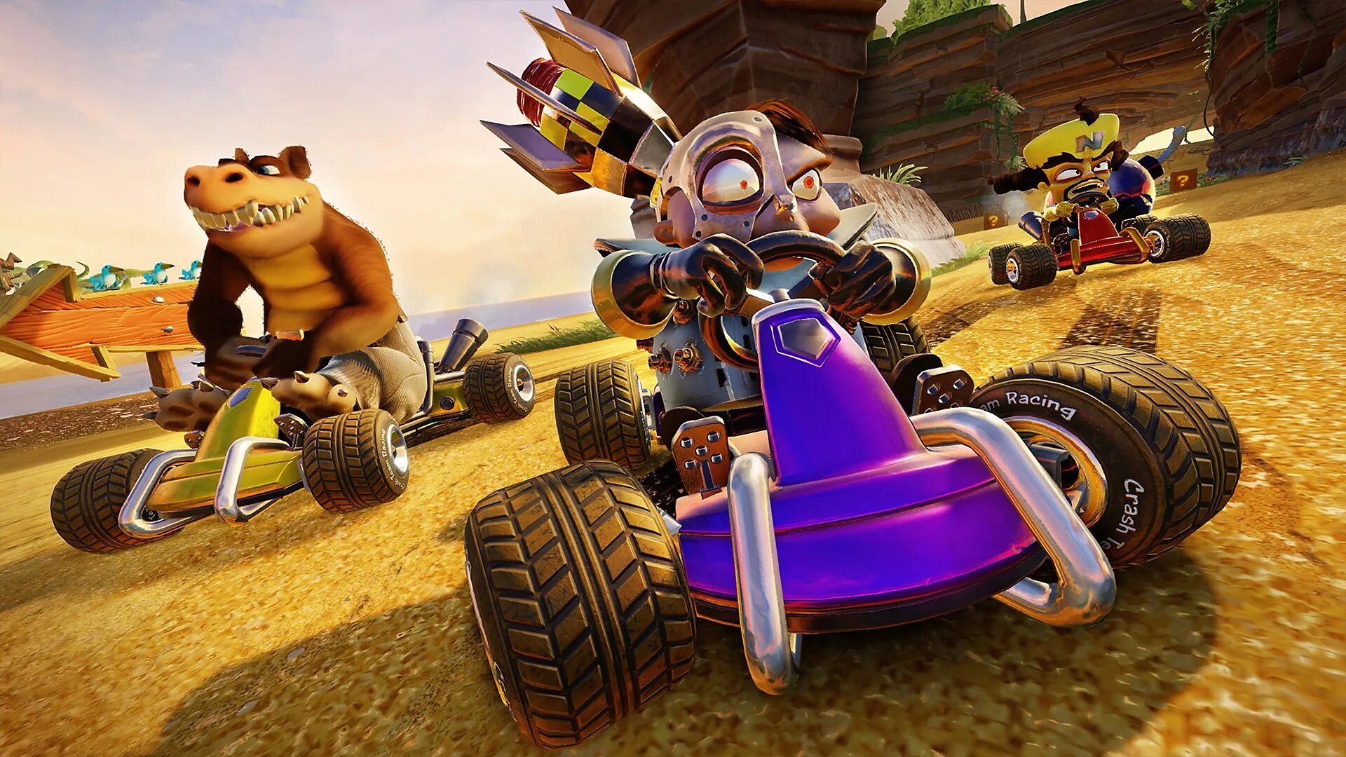 Crash Team Racing Nitro. Crash Bandicoot гонки. Краш гонки ps4.