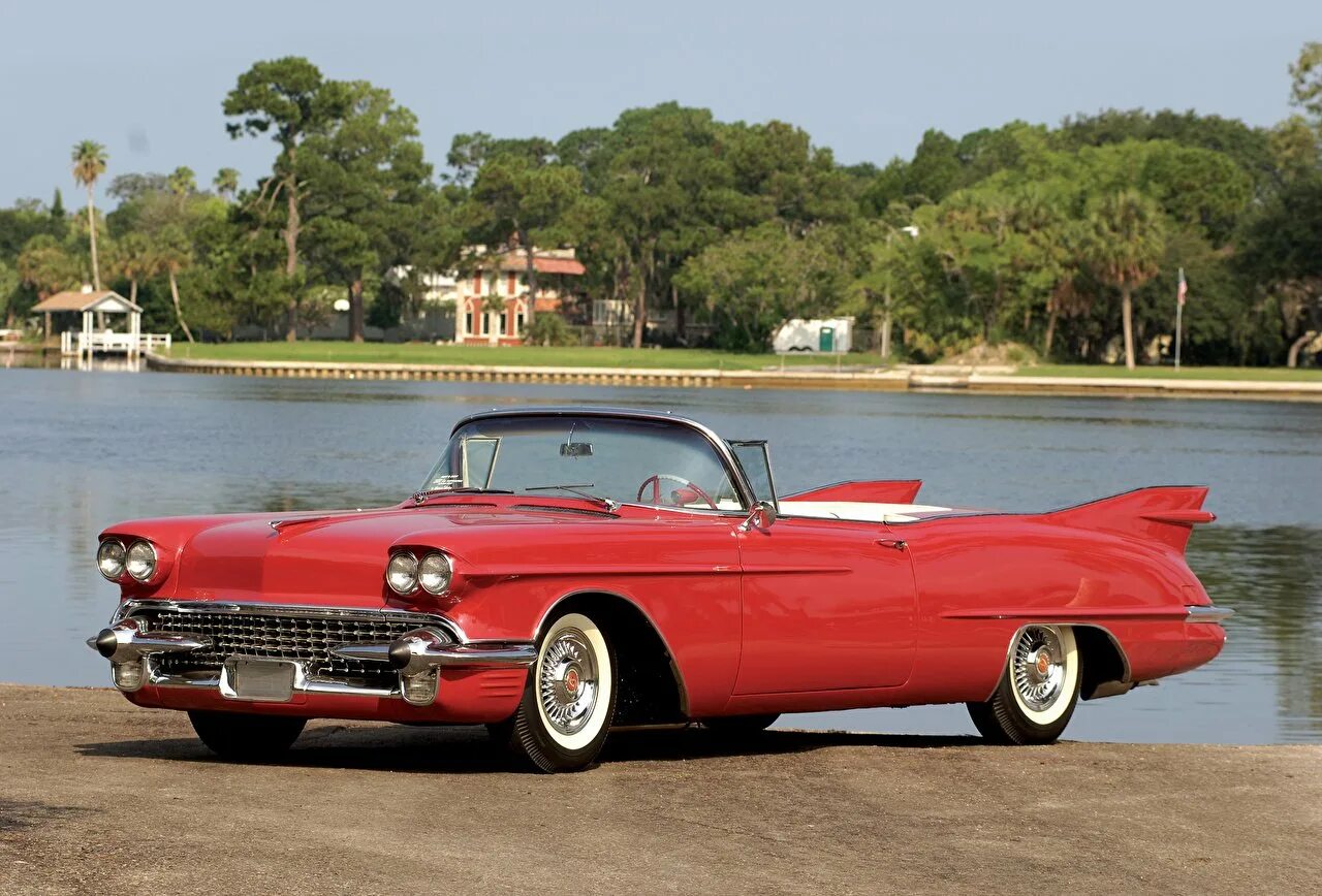Cadillac Eldorado 1958. Cadillac Eldorado Biarritz 1958. Кадиллак Эльдорадо 1958. Красный Кадиллак 1958