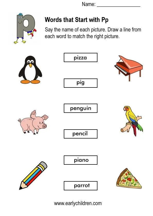 Letter p Words. Words with Letter p. P Words for Kids. Words with Letter p for Kids.