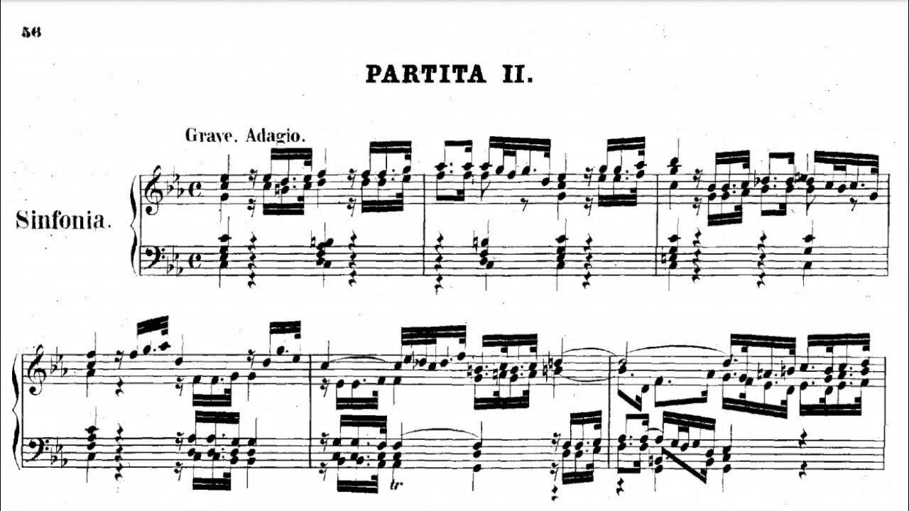 Партита ру ноты для духового. Бах партита 2. Бах partita no.2 in c Minor Ноты. Бах партита до минор. Партита.