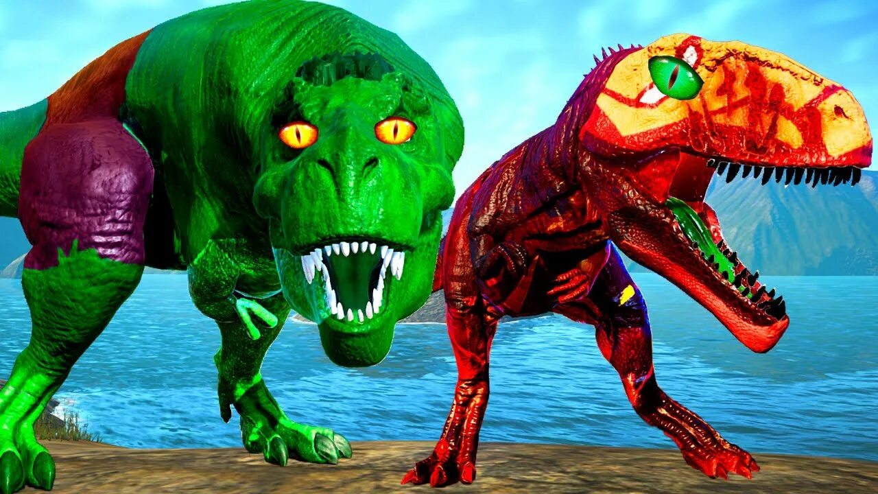 Кто сильнее гигантозавра. Гигантозавр Primeval. Тираннозавр Халк. Халк против тиранозавра. Гигантозавр Бен 10.