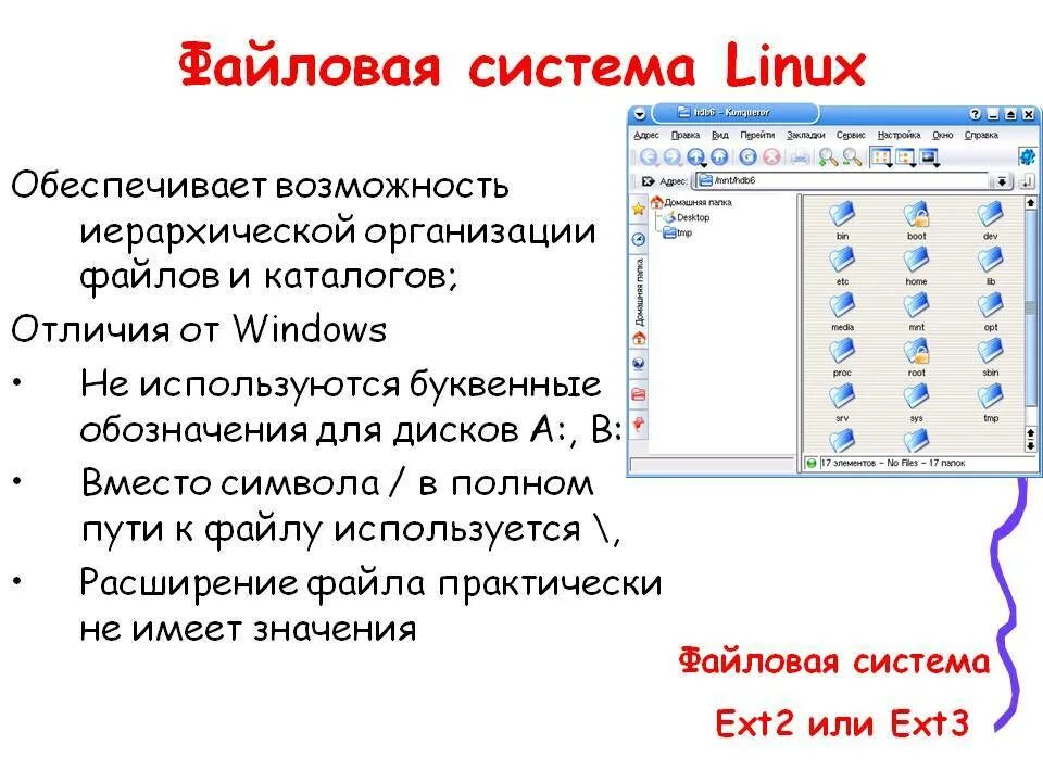 Файловая система Linux и Windows. Файловая система для линукс типы файлов. Структура каталогов ОС Linux. Типы файловых систем Linux.