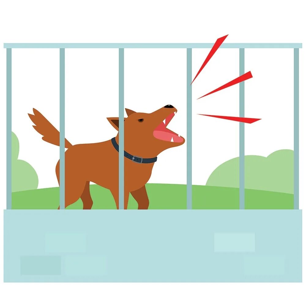 Включи на станции лай собак. Собачка лает из-за забора. Лающие собаки за забором. Собака в заборе стоковое изображение.