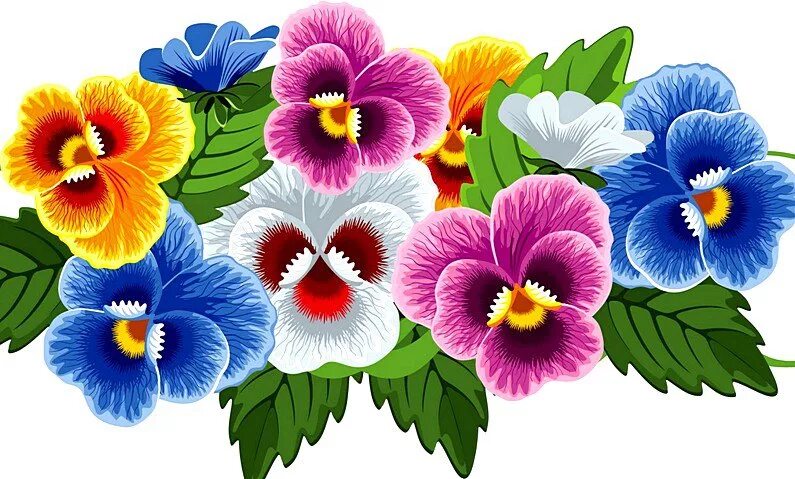 Детский цветы для оформления Watercolor clip art petal plant flower CleanPNG / KissPNG