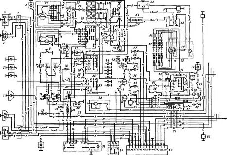 Схема электропроводки газ 3307