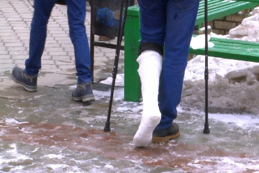 травмы при гололеде