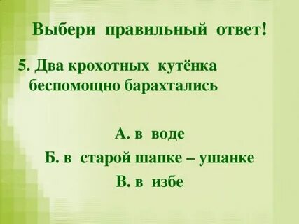 Ответы на вопросы про мальку 3 класс