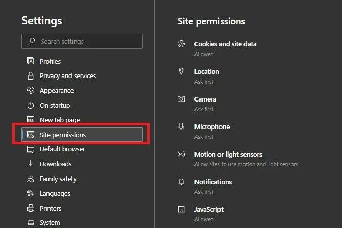 Show cookie settings on site. Enable cookies
