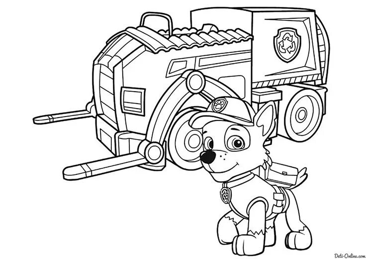 Paw Patrol Coloring Page