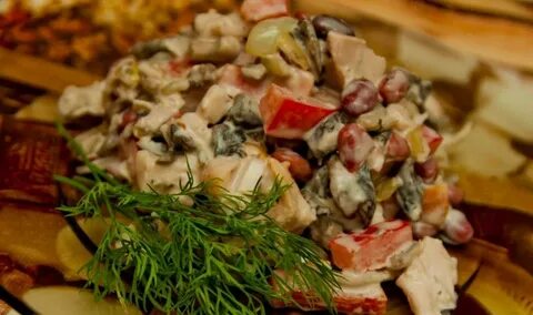 Второе с копченой курицей