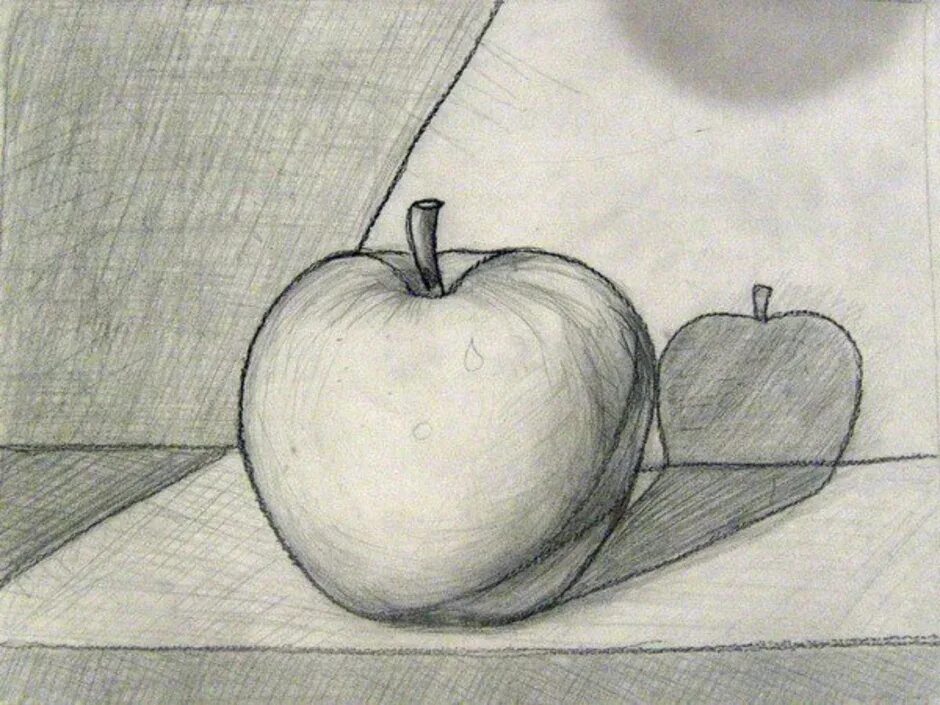 Яблоко натюрморт карандашом. Натюрморты с фруктами легкие. Натюрморт простым карандашом. Натюрморт рисунок карандашом.