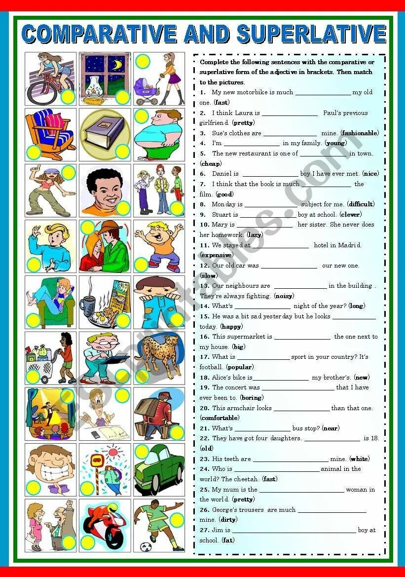 Superlatives упражнения. Comparatives задания. Comparatives Worksheets. Comparisons упражнения