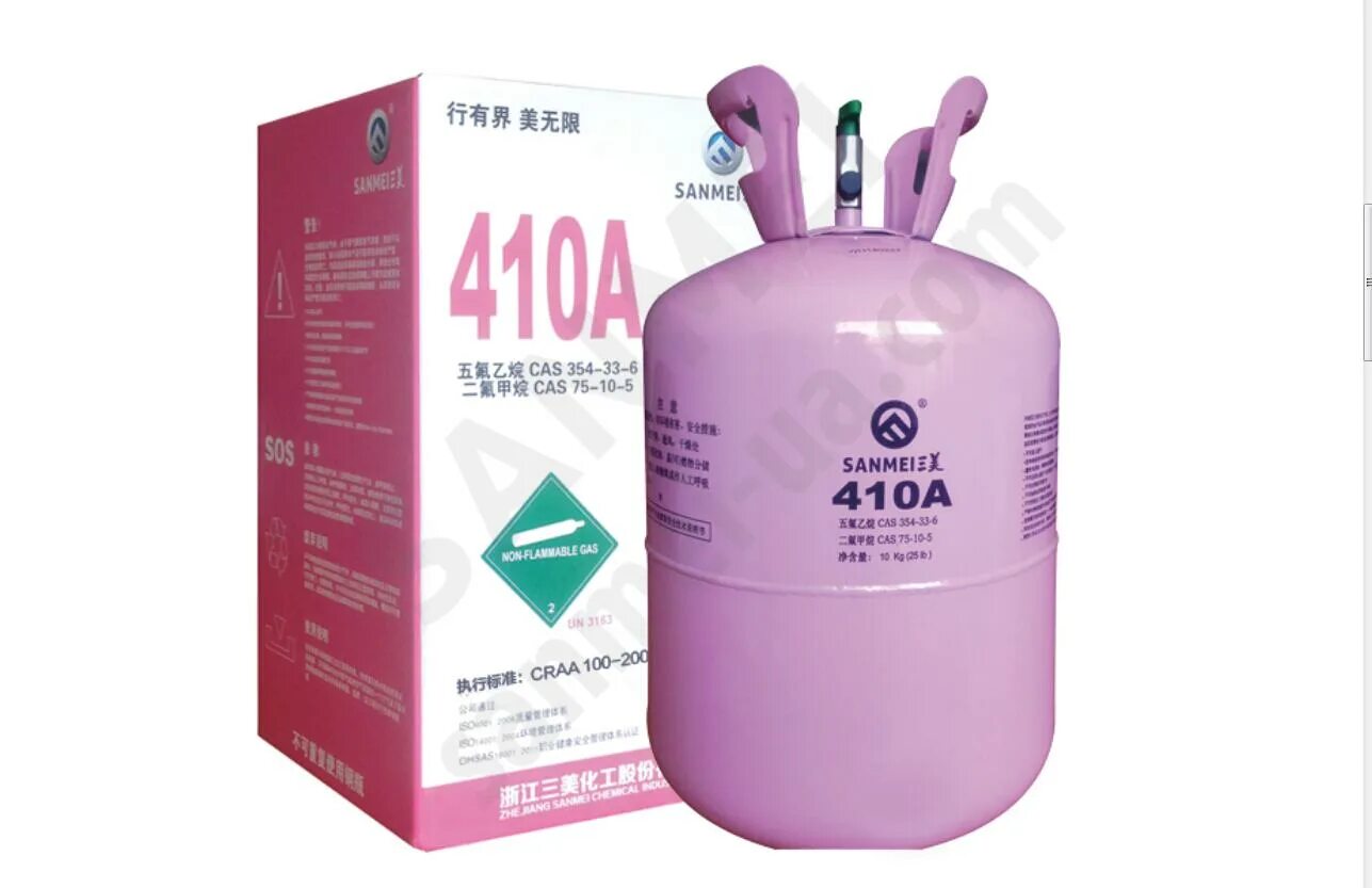 Хладагент 410. R410a Refrigerant 11.3 кг. Фреон r-410а (11,3 кг). Хладон r410a. Фреон 410 Sanmei.