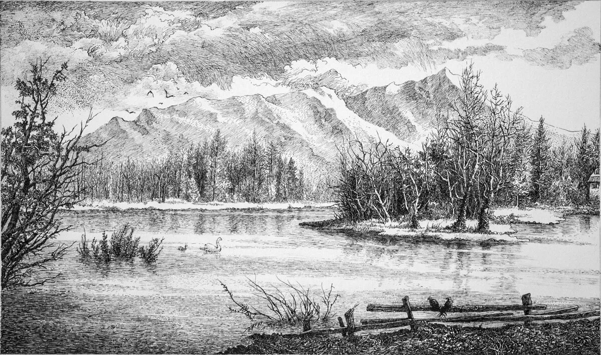 графический пейзаж. наброски карандашом природа. пейзаж карандашом. шишкин иван иванович лесной ручей. гурам доленджашвили имеретинская зима.