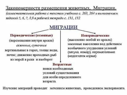 Причины миграции животных