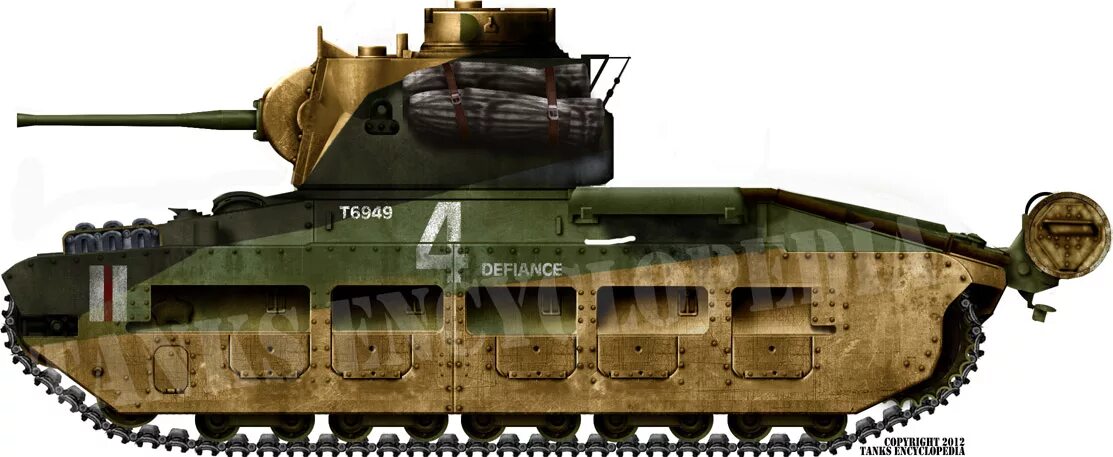 A12 "Matilda II", пехотный танк.