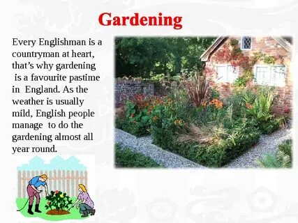 What is your attitude to gardening