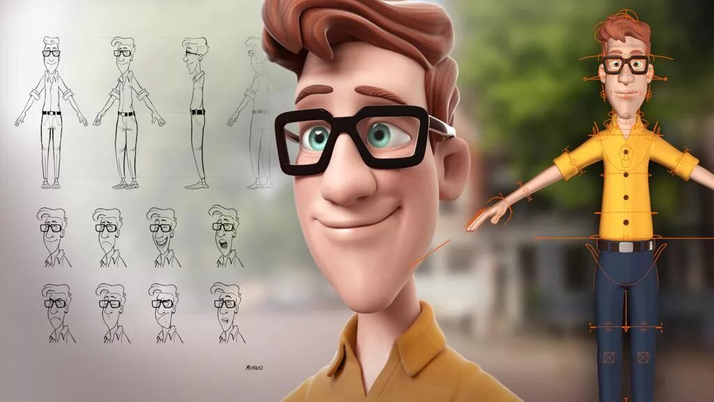 Animated 3d characters