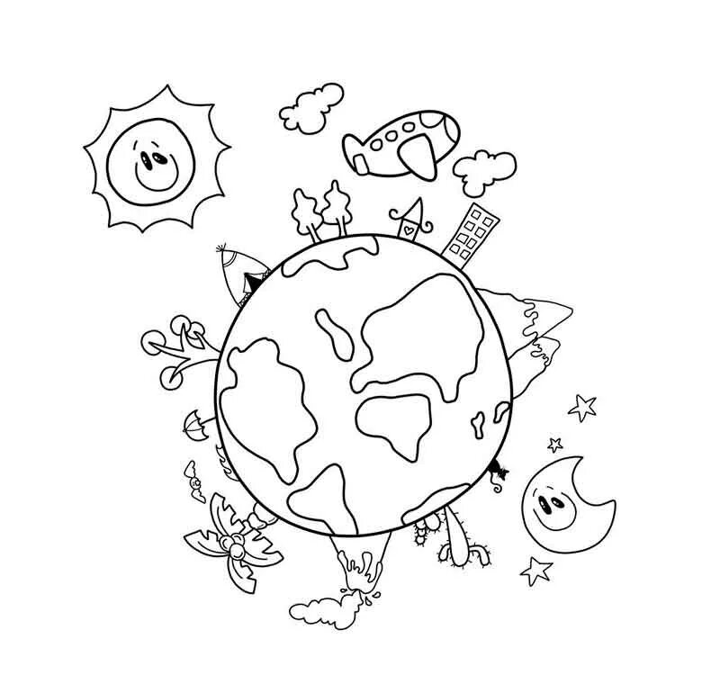 Земля для детей распечатать Erde Globus Welt Hand Frei, ziehen Sie das material Erde Fotos png herunterlad