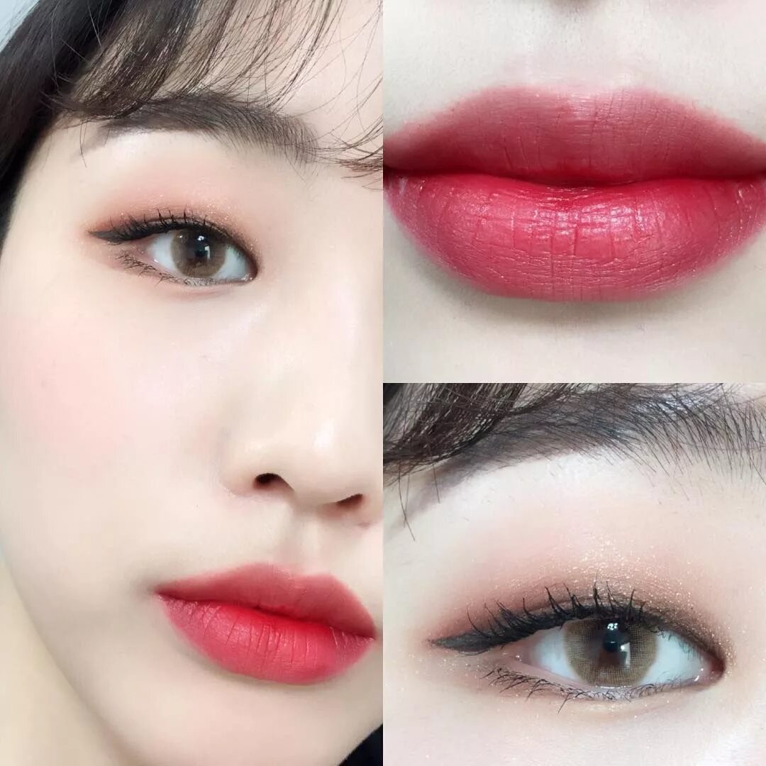 @lostinveins Burgundy makeup, Pony makeup, Asian makeup