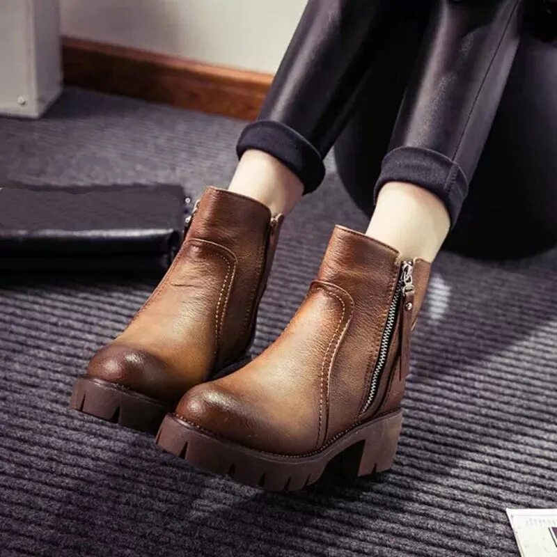 Ботинки зимние женские коричневые кожаные маскотте. Осенние туфли женские. Модные осенние женские. Весенние ботинки. Модные осенние женские.