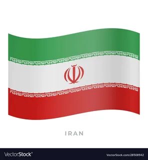 Iran waving flag icon Royalty Free Vector Image