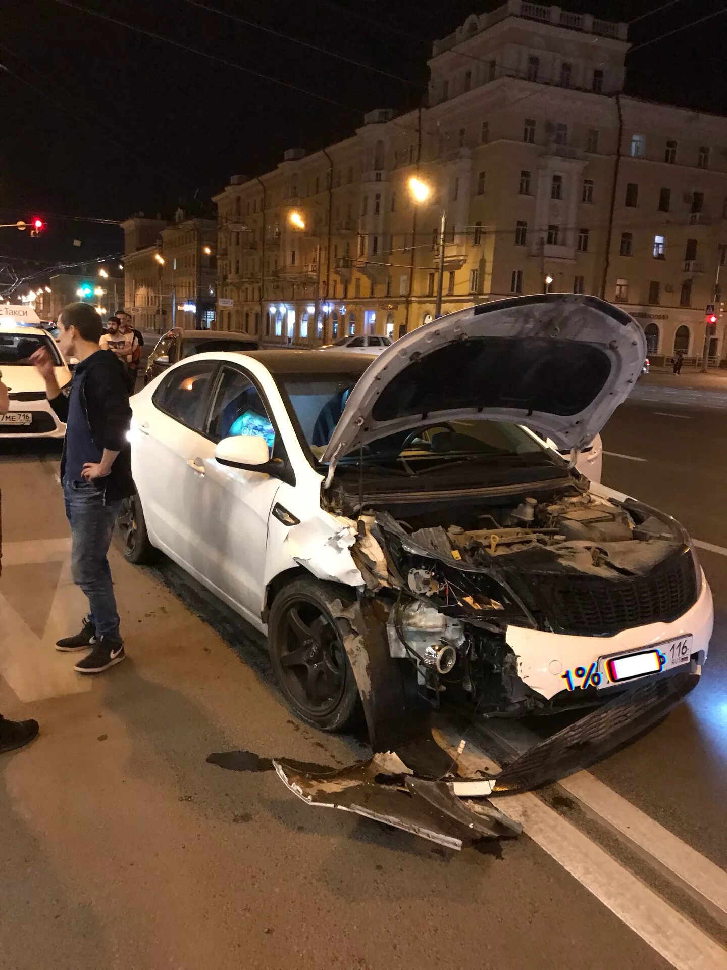 Жизнь кирюшы оказалась короткой - KIA Rio (3G), 1,6 л, 2013 года ДТП DRIVE2