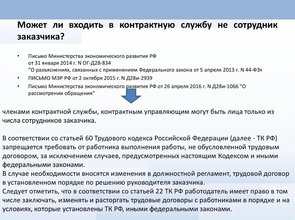 Контрактная служба 44-ФЗ. Основные положения 44 ФЗ. Публикация о контрактной службе. Контрактная служба заказчика.