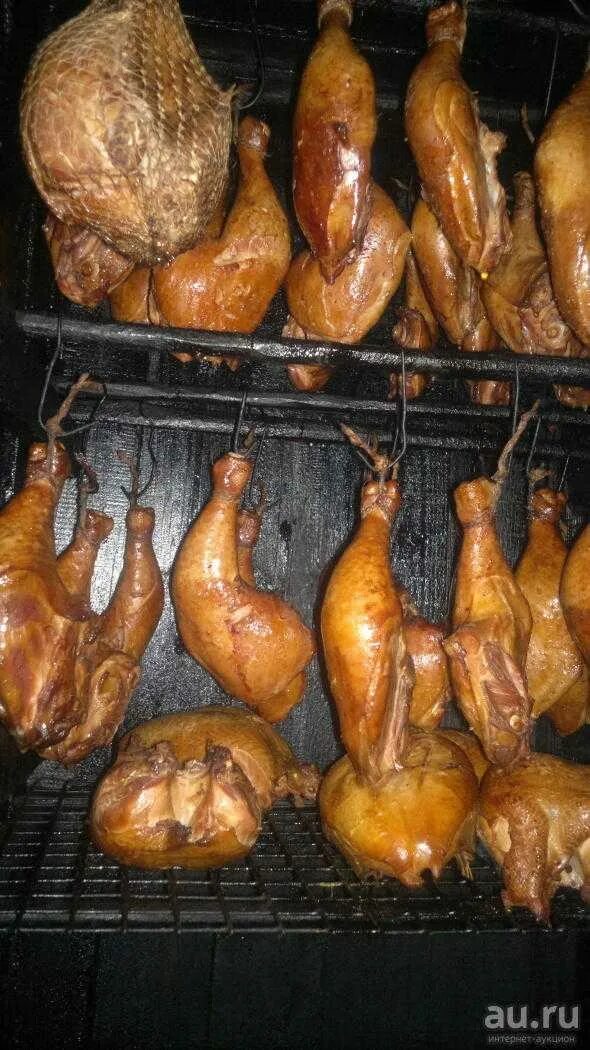 Холодное копчение курицы в коптильне