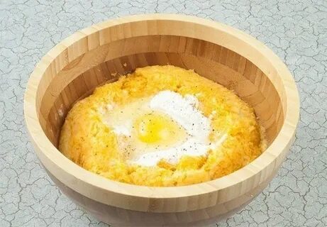 Тыква с яйцами и молоком