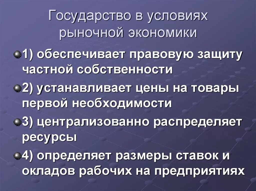 Экономика тест государство в рыночной экономике