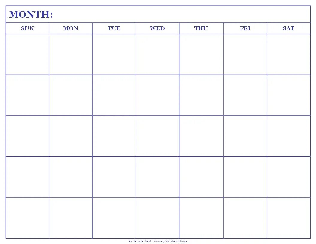 Календарь шаблон для печати