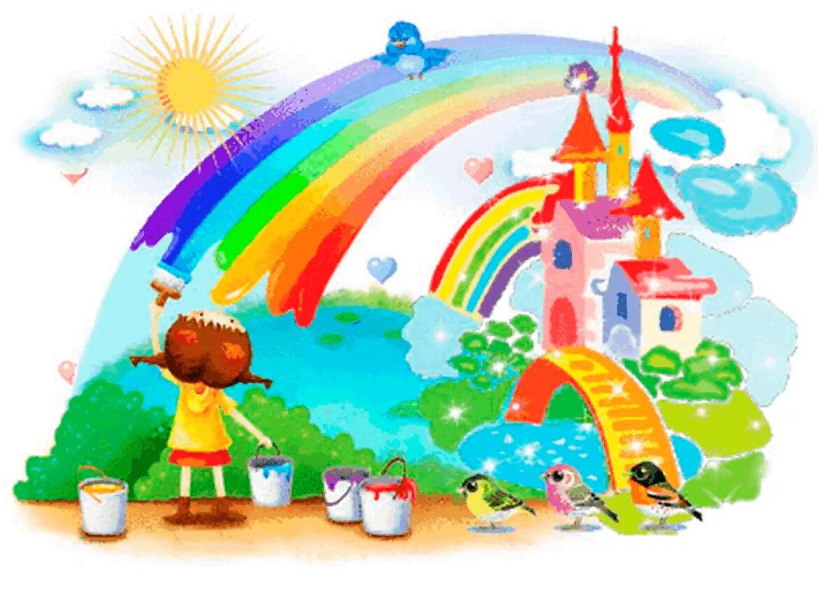 Мир вокруг 4 5 лет. Разноцветный мир детства. Радуга творчества. Радуга для детей в детском саду. Изображение радуги для детей.