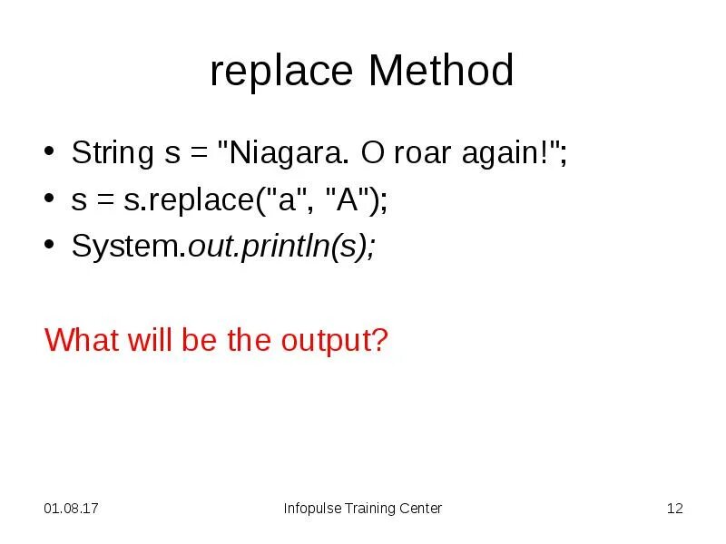 Replace method. Метод replace. replace метод строки. s = s.replace. string.replace(s, old, new[, maxreplace]).