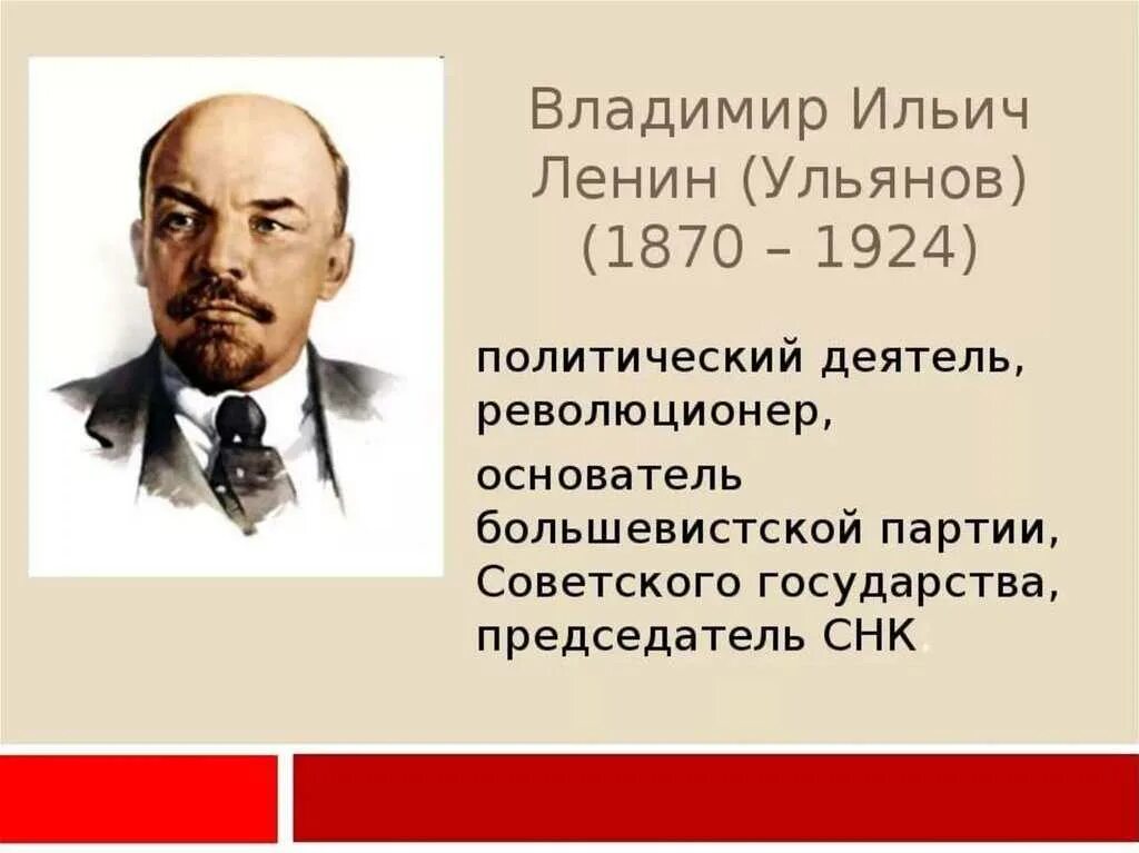 Ильич ленин годы жизни. Владимира Ильича Ульянова (Ленина) (1870— 1924). Кто такой Ленин.