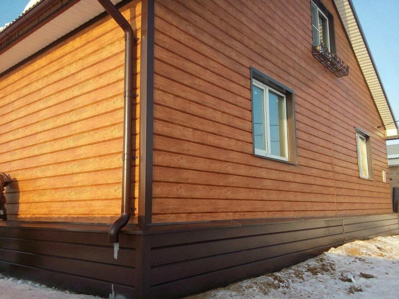 Docke LUX Сайдинг D6S Брус МИНДАЛЬ 3600х300х1.2мм 1.08м2