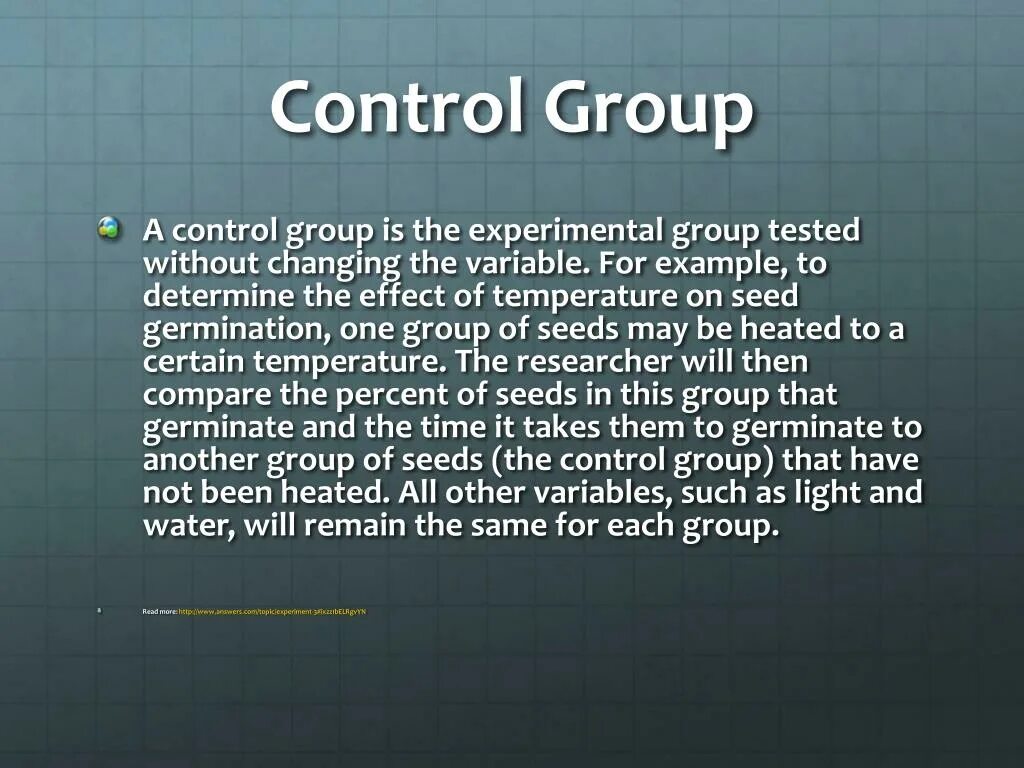 Group definitions. Control group. treatment and control group. controlled research. control vs controlling.