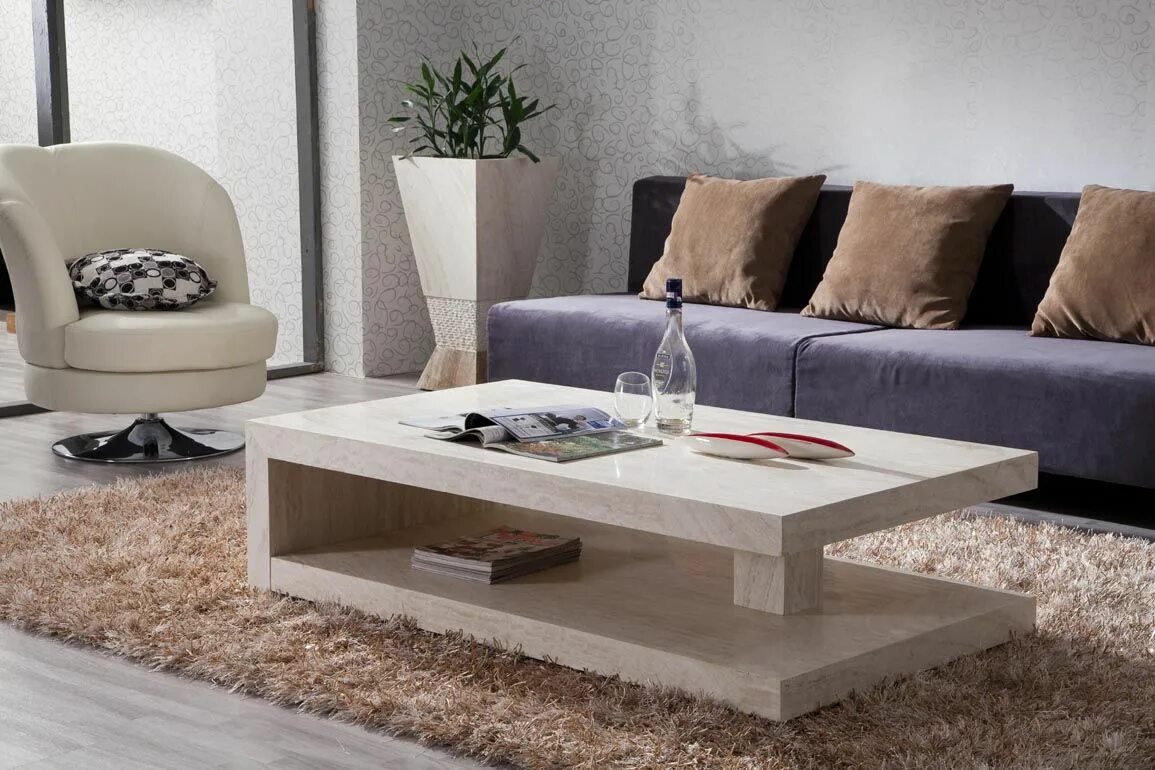 Shagreen Nesting Coffee Table, Brass Table decor living room, Living room coffee