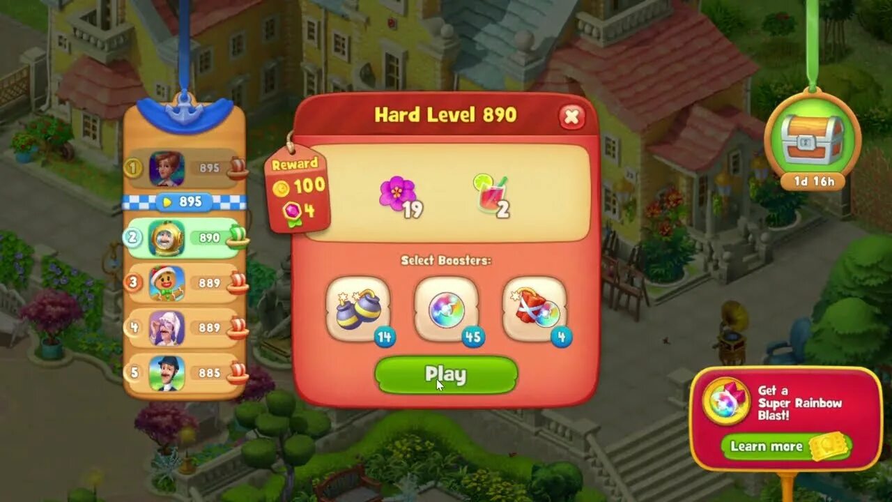 890 уровня. Как пройти уровень 890без бустеров в игре гарденскапес.