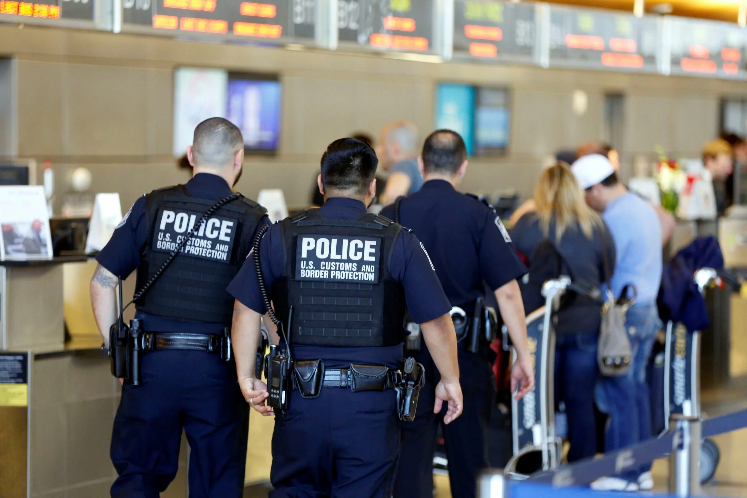 Passing customs