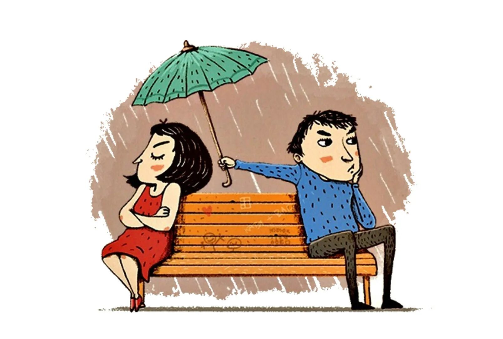 Как работает забота. Отношения иллюстрация. забота друг о друге. даже в ссоре любите друг друга. обижайтесь но не переставайте любить.