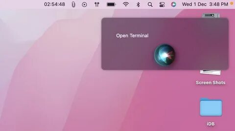 Opening terminal