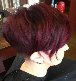 burgundy hair color Dark Burgundy Hair Color, Short Burgundy Ha...