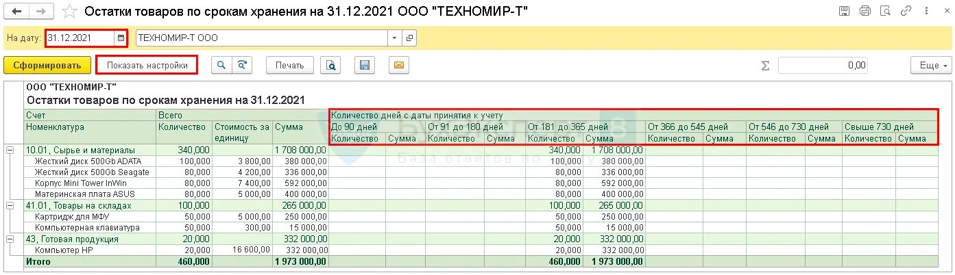 Учет запасов в 2022. Учет запасов в бухгалтерском учете 1с. Отчет по обесценению запасов. Обесценение основных средств в 1с 8.3 Бухгалтерия. Отчет по остаткам на счетах