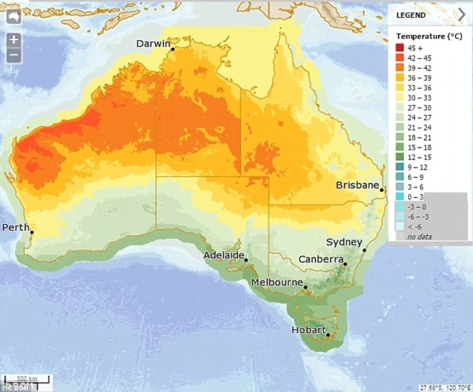 Максимальная и минимальная температура австралии. Карта температур Австралии. Среднегодовая температура в Австралии. Температурная карта Австралии. Карта осадков Австралии.