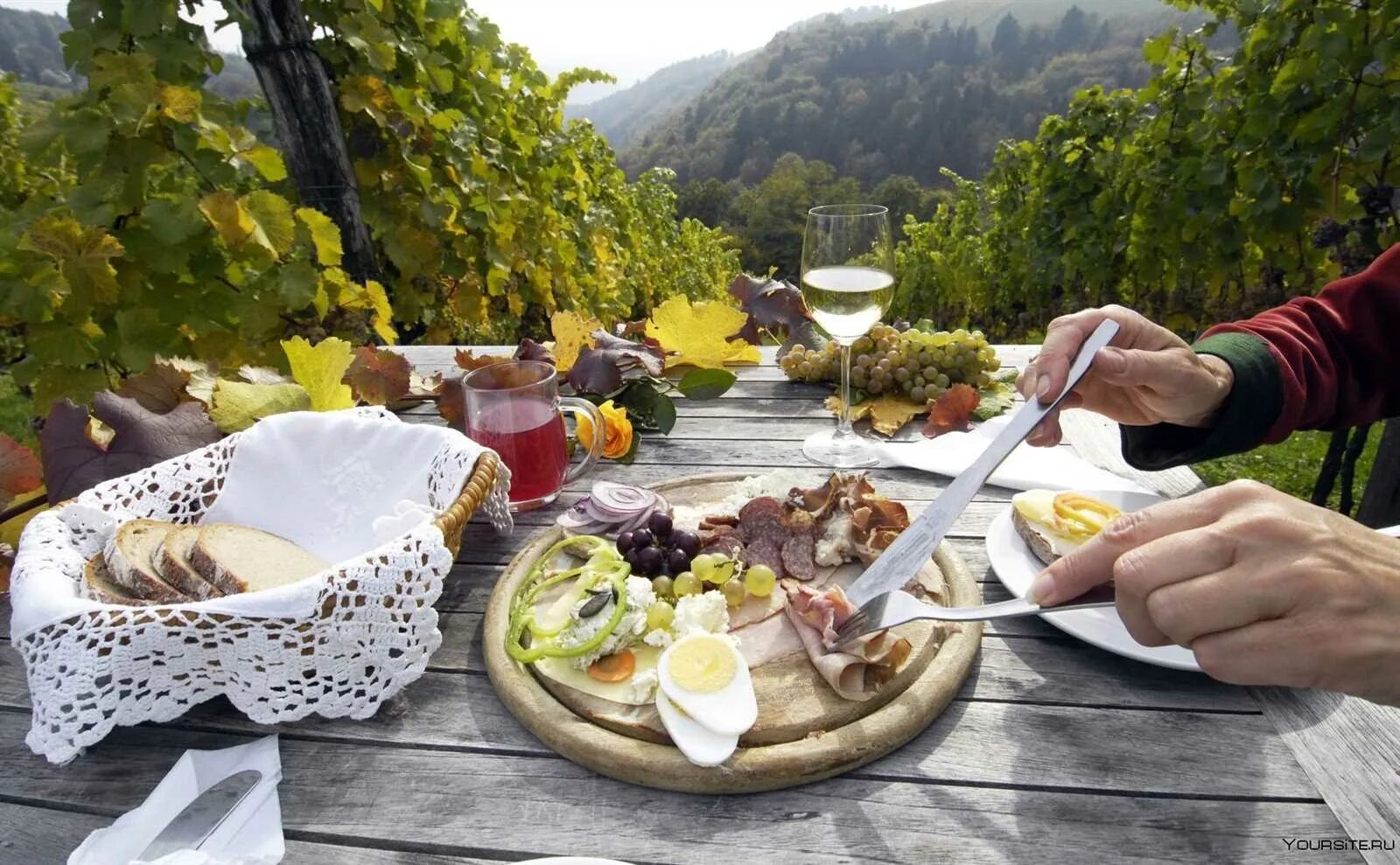 Irjологический гастрономический туризм. Кухня андалусии. Астрономические продукты. Блюда на столе. Паэлья каталония.