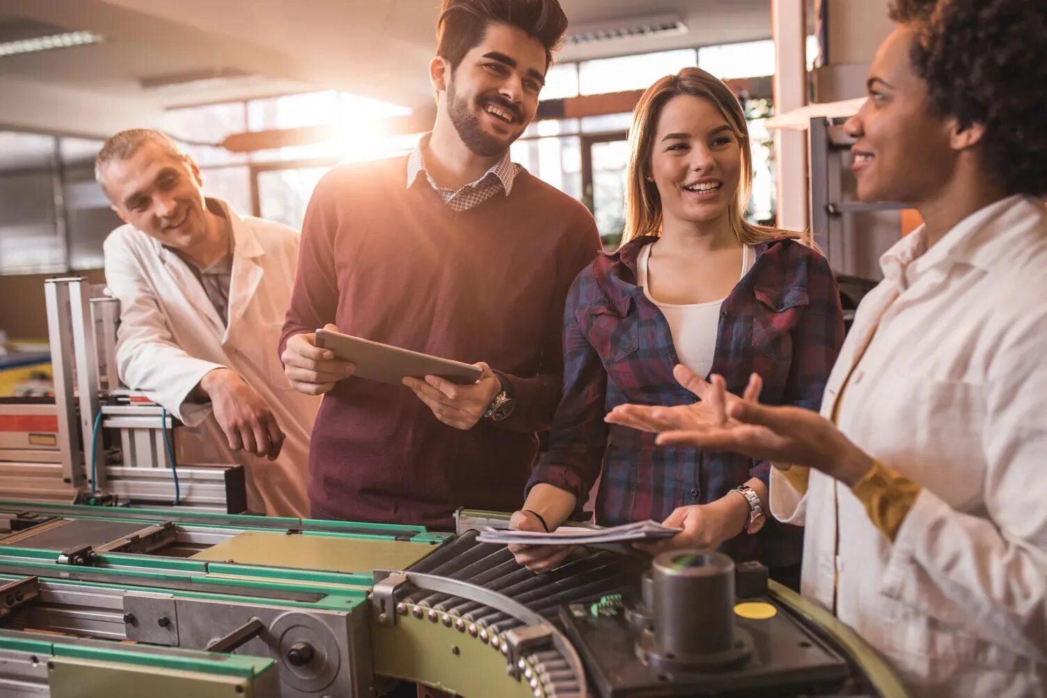 Student factory. Эксперимент про счастье. students in factory. startup grant winners. embrace technology.